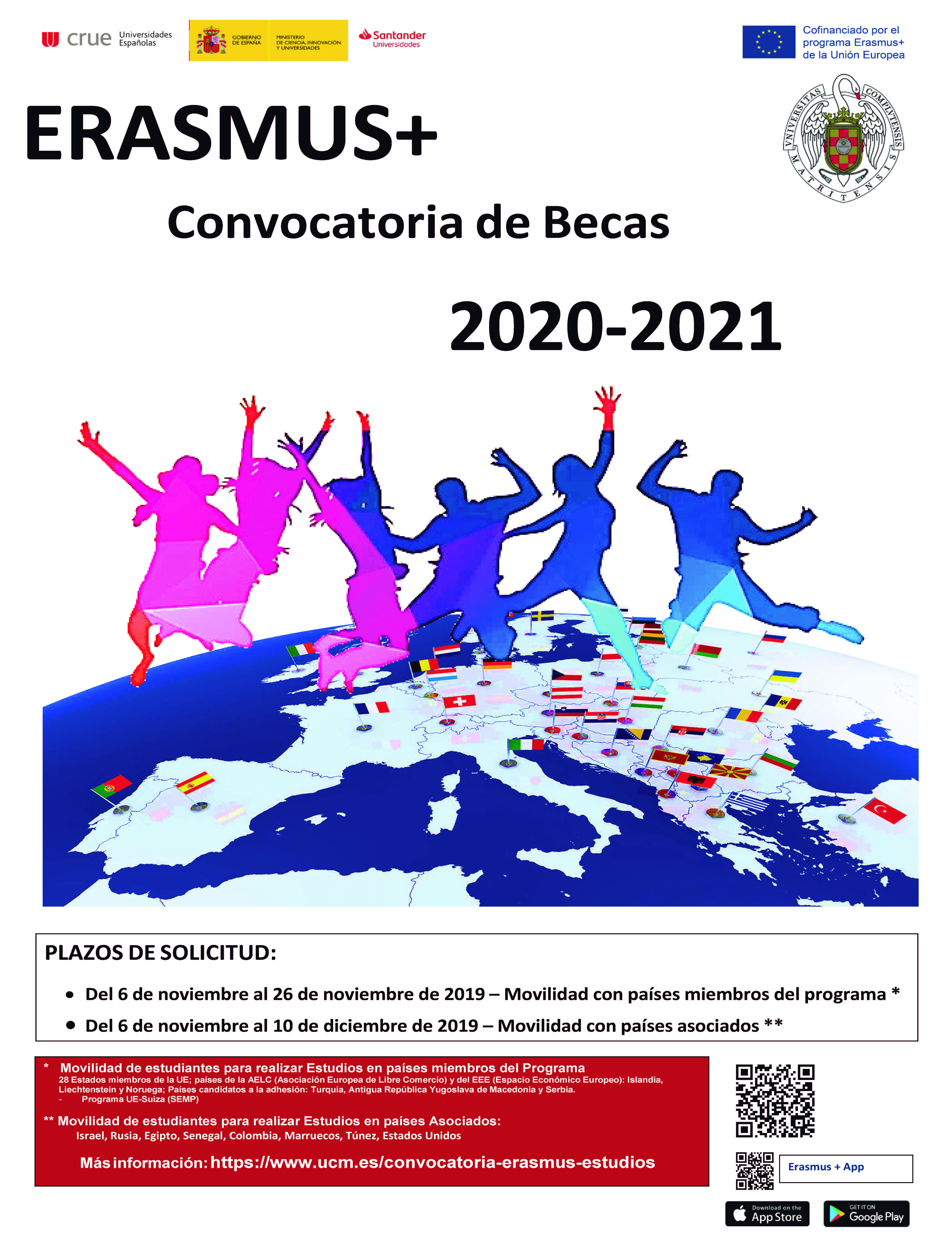 Convocatoria de prácticas ERASMUS+ del curso 2020/21